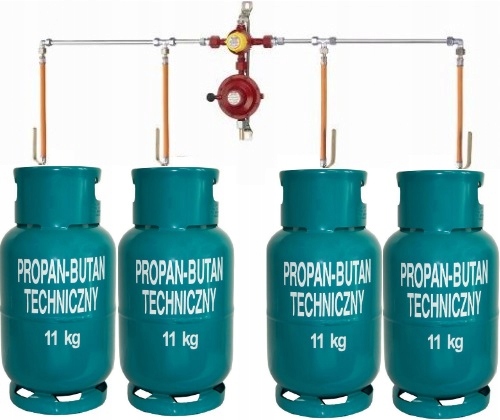 Sada na pripojenie 4 valcov 11 alebo 33 kg REDUCER 4-valec montáž LPG